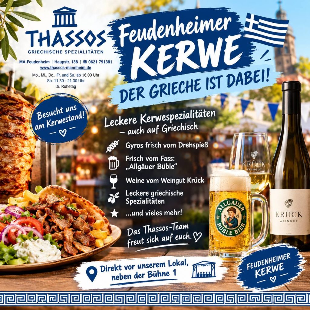 Feudenheimer Kerwe - Der Grieche ist dabei